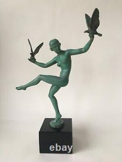 Art Deco statue signed BRIAND by Max le Verrier workshops