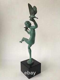 Art Deco statue signed BRIAND by Max le Verrier workshops