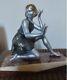 Art Deco Statuette From The 1920s/30s, Signed Geo Maxim. Regule On Marble Base.