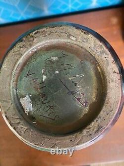 Art Deco vase signed, Joseph Milazzo, Vallauris ceramic, from the 1900s