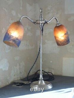 Art Nouveau Lamp, Art Deco Tulip By Degue. Arts And Crafts, Schneider Daum