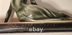 Art Nouveau and Art Deco Sculpture Signed by Cipriani Early 20th Century Women's Book