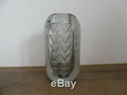 Authentic Unusual Glass Vase Deco Art By Jean Luce