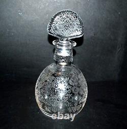 BACCARAT Carafe MARILLON acid-etched crystal 1930-40 ART DECO signed Baccarat