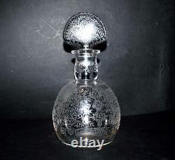 BACCARAT Carafe MARILLON acid-etched crystal 1930-40 ART DECO signed Baccarat