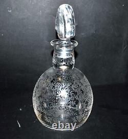 BACCARAT Carafe MARILLON acid-etched crystal 1930-40 ART DECO signed Baccarat