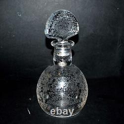 BACCARAT Carafe MARILLON acid-etched crystal 1930-40 ART DECO signed Baccarat