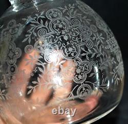 BACCARAT Carafe MARILLON acid-etched crystal 1930-40 ART DECO signed Baccarat