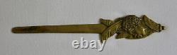 BRONZE PAPER KNIFE, Art Deco, Domingue de Paul & Virginie signed head