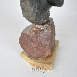 Barteletty, Asian Stone Sculpture, Signed, 20th Century