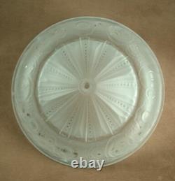 Beautiful Art Deco Glass Vasque Moulded Pressed Signed Muller Freres Luneville