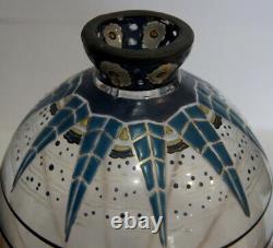 Beautiful Art Deco Vase Signed Delatte Nancy #70#