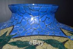 Beautiful Vase Art Deco Signed Adrien Mazoyer Enamelled Glass 1920/30 Enamel Twentieth