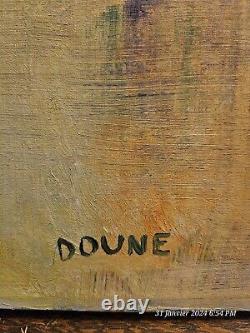 Beautiful painting with the artist's signature, DOUNE