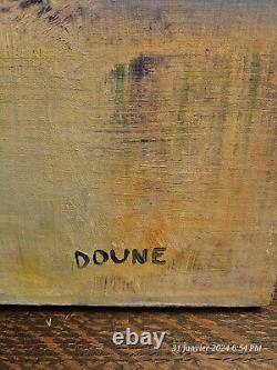 Beautiful painting with the artist's signature, DOUNE