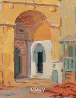 Benjamin Sarraillon Painting Algeria Orientalism Landscape Algiers Admiralty