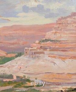 Benjamin Sarraillon Painting Algeria Orientalism Landscape Algiers Aurès Rouffi