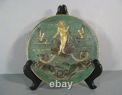 Birth Of Venus Cup Bronze Style Art Deco Signed Le Faguays