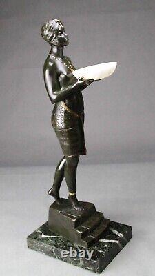 Bronze 50cm Pierre Le Faguays Odalisque with a Cup Art Deco/Art Nouveau