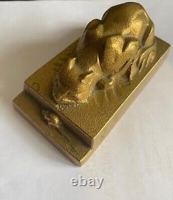 Bronze Animalier early 20th century, the cat and the mouse, Art Deco period, signed