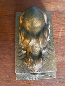 Bronze Animalier early 20th century, the cat and the mouse, Art Deco period, signed