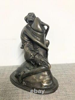 Bronze Erotic Period Art Deco Signed By B. Zach Austrian Sculptor Xxth Century
