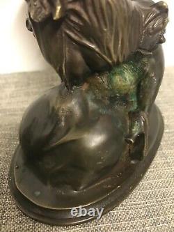 Bronze Erotic Period Art Deco Signed By B. Zach Austrian Sculptor Xxth Century