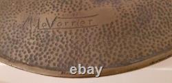 Bronze Gold Art Deco Plate Signed By Max Le Verrier, 20th Century French Decorator