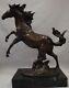 Bronze Horse Statue Animalier In Art Deco Style, Art Nouveau Style, Signed Bronze