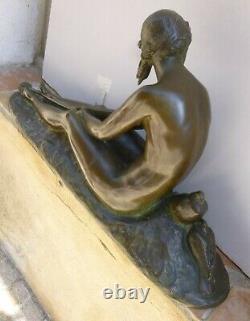 Bronze Nu Art-deco Signed By Joseph Cormier 1869-1950 Cast Susse Lost Wax