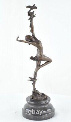 Bronze Nude Sexy Dancer Statue Art Deco Style Art Nouveau Bronze Sign