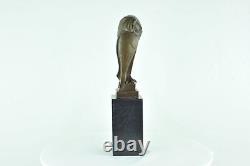 Bronze Statue: Owl Bird Animal in Art Deco and Art Nouveau Style