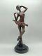 Bronze Statue Of A Dancer By Pierre Le Faguays / Fayral Art Deco Masterpiece