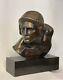 Bust Of Gladiator (achilles), Constant Roux. Lost Wax Bronze, Art Deco.