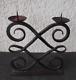 Candelabra/chandelier/sculpture Wrought Iron Art Deco Signed Zadounaisky