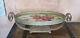 Center Table Top In Wrought Iron And Painted Glass Signed Datty Art Deco