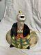 Ceramic Art Night Light By Radiguet Signed Oissel Clown Art Deco 1930