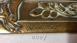 Chic Coupe Paper In Bronze Doré Bird Signed Van Roy