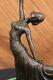 Chiparus Dancer Elegant Bronze Sculpture Signed Arabesque Art Statue Deco T