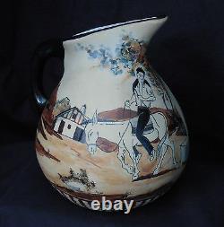 Ciboure, Pitcher Art Deco Signed Vilotte Etienne (1945-1951)