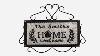 Copper Metal Framed House Sign "sweet Home" Personalized With Family Name, Silver & Black Color