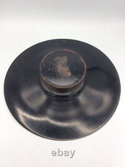 Copper standing bowl with floral decoration signed André Ducobu Art Deco