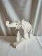 Crackled Faience Animal Sculpture Elephant Dolly Signed Lejan Art Deco 1930