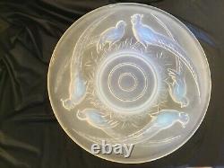 Cup Glass Mold Opalescent Art Deco Pheasants Etling Sabino Verlys Sign