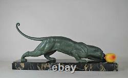 Dh Chiparus, Panther, Signed Sculpture, Art Deco, 20th Century