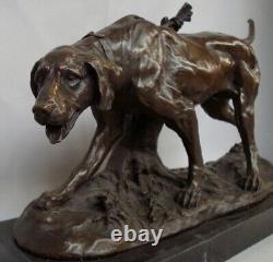 Dog Animalier Hunting Style Art Deco Style Art Nouveau Bronze Statue Sculpture