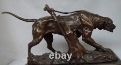 Dog Animalier Hunting Style Art Deco Style Art Nouveau Bronze Statue Sculpture