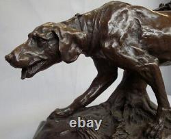 Dog Animalier Hunting Style Art Deco Style Art Nouveau Bronze Statue Sculpture