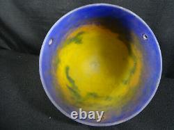 Dome Globe Glass Pate Lamp Shells Signed Muller Fres Luneville