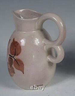 Double-handled pitcher in earthenware, signed Simone LARRIEU Art Deco 1930 1940